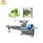 Fresh green vegetables lettuce packing packaging machine