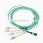 MTP MPO OM3 OM4 Fiber Optical Patch Cord LC Connector Single Mode Multimode Fiber Optic Cable Pigtails