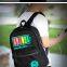 Intelligent voice control dazzle color flashing lights school students led backpack bag for men and women