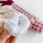 Ins Winter Baby Plaid Doll Collar Cotton-padded Jacket Romper Newborn Clothes One-piece Romper Climbing Clothes Quilted