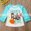 Toddler Kids Baby Girls Clothing Happy Fall Long Sleeve Warm Tops T-Shirt Casual Cotton Clothes Girl 0-7T