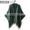 2019 Spring Latest Ladies Woven Plaid 100% Acrylic Blanket Lady Scarf Pashmina Shawl