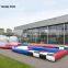 Inflatable zorb ball race track rolling down slope game