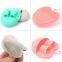 Soft Handheld Silicone Facial Cleansing Brush, Mild Anti-Slip Face Exfoliating and Massage Scrubber Pad