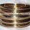 Brass Dotted Design Bangle Set Of 5 Piece 13709