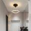 Creativity LED Chandeliers Lamps For Living Room Bedroom Corridor Indoor Ring Lighting Lights Ceiling Mount Luminaire Lustre