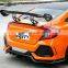 hot sale Japan car big body kits for Honda civic spoiler front lip rear bumper