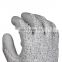 Cut resistant CE level 5 cheap pu palm coating anti-cut gloves