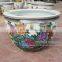 Retail big completely weatherproof porcelain ceramic fish pot and garden planter pot