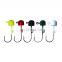 Amazon New Design 1.6g-18g  High Carbon Steel 6 Colors Lead Head Soft Lure Perch Bass Fishing Hook NED Jig Hooks