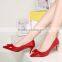 Beautiful Design Lady Shoes Party High Heel Pointed Toe Red Dress Shoes