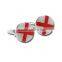 Round Cufflinks with different countries designs or as customized logo