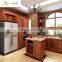 Antique Classical solid wood kitchen furniture kitchen cabinet with quartz stone island