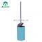 Colorful plastic cover	toilet brushed holder  stainless steel body toilet brush holder Household  Toilet Brush and Holder