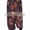 Indian Women Cotton Printed Black Color Harem Pants Causal Trouser Yoga Dance Baggy Hippie Genie Casual Pants 2009BLK