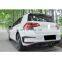 Задний бампер для Volkswagen Golf 7.5 в стиле R400 2013 - 2020 годов, включая задний диффузор