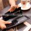 Large Capacity Genuine Leather Vintage Style Snap Button Brand Long Clutch Wallet Bag for Women and Girls