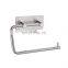 Wall Mount Toilet Paper Holder Stainless Steel Bathroom Tissue Holder with Mobile Phone Storage Shelf