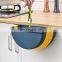 Wholesale Plastic folding trash can Semi-circular kitchen hanging storage bucket Wall Mounted Garbage Trash Bags