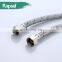 Length Optional Stainless Steel Flexible Braided Metal Hose For Wash Basin