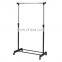 Balcony stainless steel single pole telescopic clothes hanger bedroom mobile clothes hanger floor clothes hanger