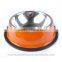 Colorful Stainless Steel Dog Feeding Bowl Cat Puppy Food Drink Water Dish