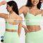 Wholesale Womens Clothing Custom Workout Wear Sexy Halter U back Sports Top High Elastic V-neck Gym Fitness Yoga Bra Sports Bra