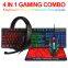 TF800 Regenbogen-Backlight-Tastatur, farbenfrohe Backlight-Maus, gro?formatiges Mauspad, Gaming-Headset-Pad, 4-in-1-Spielkombo
