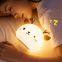 Deer LED Night Light Touch Sensor Remote Control Colorful Silicone USB Rechargeable Bedroom Bedside Lamp for Children Baby Gift