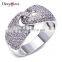 Love Lock Design All Cubic Zirconia Ramadan Jewelry Top Quality Luxury Wedding Ring