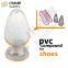 échantillons de granulés PVC, matière première plastique, granulés composites PVC pour semelles de chaussures
