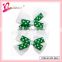 Double layers ribbon bow hairgrips friendly clover grosgrain ribbon hair accessories (SYC-0050)