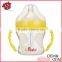 BPA-FREE transparent silicone feeding bottle/bebe