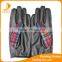 ladies cheapest short style pu and tweed gloves driving leather gloves