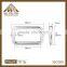 Hot sale 5.0*48*28mm rectangular belt ring