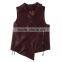 Suede lady tops vest jackets designs dress for women apparel manufacturers