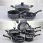 7PC Aluminum Induction Cookware Set Non Stick Sauce Pot set,Frying Pan Set