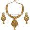 Indian Traditional Antique Look Gold Polish Necklace For Women