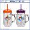 Double Wall Insulated Reusable Mason Jar Tumbler Mug With Straw And Custom Design 20oz                        
                                                Quality Choice