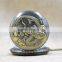 2016 China Classic Vintage Bronze Engraved Dragon Quartz Pocket Watch Pendent Chain Necklace Gift