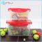 ~ Silicone Collapsible Plastic Kids factory lunch boxPP/PE/PS Material with Cutlery Set