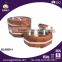 Three Layer hexagonal stainless steel ABS thermal food carrier with lock