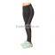 Woman Fitted Cotton Spandex Black Grey Leggings / Tights Full Length