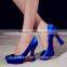 Blue strap wedding shoes for woman 2015