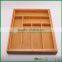 adjustable bamboo kitchen drawer organizer