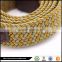 china multi-color fabric braided double face elastic braided belt
