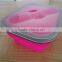 foldable silicone microwave safe lunch box