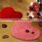 Microfiber heart shape bedroom mat