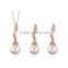 Wholesale Latest Design Fashion Necklaces Women Luxury Statement Diamond Jewelry Set SKJT0600