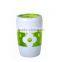 Green color double wall toothbrush holder for wholesale